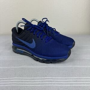 Nike Air Max 2017 Athletic Running Shoes Deep Royal Blue Hyper Cobalt M 7/W 8.5